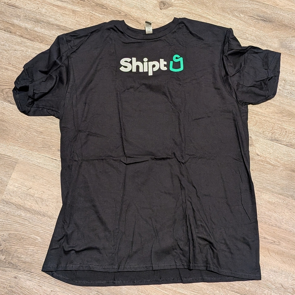 Black Short Sleeve Tee with Shi by JOURNEYS Logo